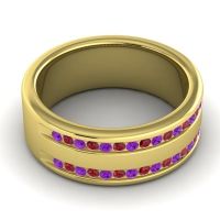 Men's Double Edged Channel 8mm Band