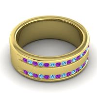 Men's Double Edged Channel 8mm Band