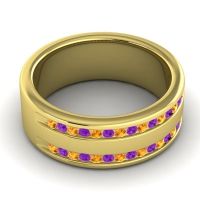 Men's Double Edged Channel 8mm Band