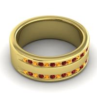 Men's Double Edged Channel 8mm Band