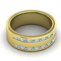 Men's Double Edged Channel 8mm Band