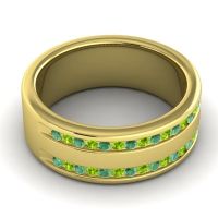 Men's Double Edged Channel 8mm Band