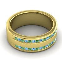 Men's Double Edged Channel 8mm Band