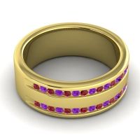 Men's Double Edged Channel 8mm Band