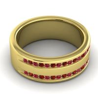 Men's Double Edged Channel 8mm Band
