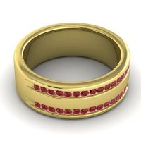 Men's Double Edged Channel 8mm Band