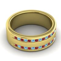 Men's Double Edged Channel 8mm Band