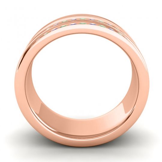 Men's Double Edged Channel 8mm Band