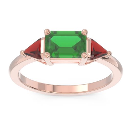 East-West Three Stone Samantara Ring