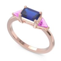 East-West Three Stone Samantara Ring