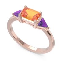 East-West Three Stone Samantara Ring