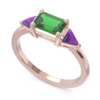 East-West Three Stone Samantara Ring