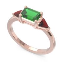 East-West Three Stone Samantara Ring