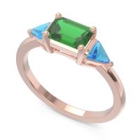 East-West Three Stone Samantara Ring