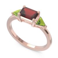 East-West Three Stone Samantara Ring