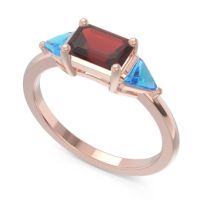 East-West Three Stone Samantara Ring