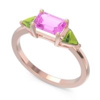 East-West Three Stone Samantara Ring