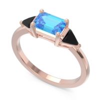 East-West Three Stone Samantara Ring