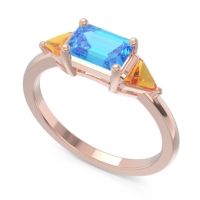 East-West Three Stone Samantara Ring