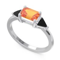 East-West Three Stone Samantara Ring