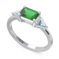 East-West Three Stone Samantara Ring