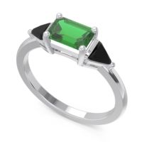 East-West Three Stone Samantara Ring