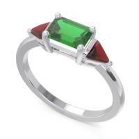 East-West Three Stone Samantara Ring