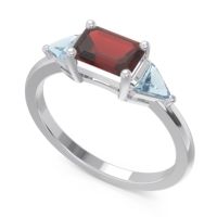 East-West Three Stone Samantara Ring