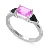 East-West Three Stone Samantara Ring