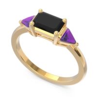 East-West Three Stone Samantara Ring
