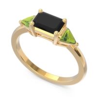 East-West Three Stone Samantara Ring