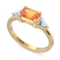 East-West Three Stone Samantara Ring