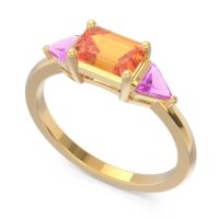 East-West Three Stone Samantara Ring