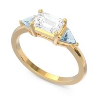 East-West Three Stone Samantara Ring