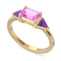 East-West Three Stone Samantara Ring