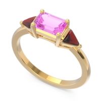 East-West Three Stone Samantara Ring