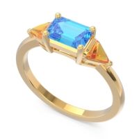 East-West Three Stone Samantara Ring