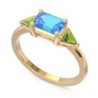 East-West Three Stone Samantara Ring