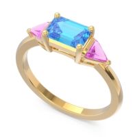 East-West Three Stone Samantara Ring