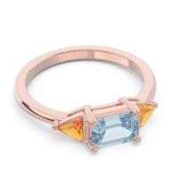 East-West Three Stone Samantara Ring