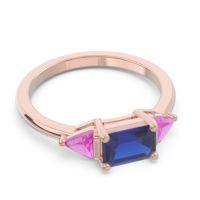 East-West Three Stone Samantara Ring