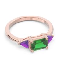 East-West Three Stone Samantara Ring
