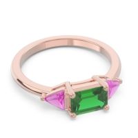 East-West Three Stone Samantara Ring