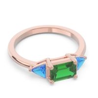 East-West Three Stone Samantara Ring