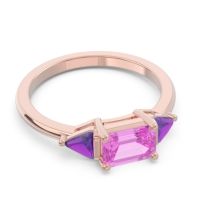 East-West Three Stone Samantara Ring