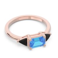 East-West Three Stone Samantara Ring