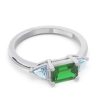 East-West Three Stone Samantara Ring