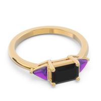 East-West Three Stone Samantara Ring