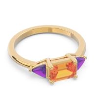 East-West Three Stone Samantara Ring