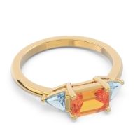 East-West Three Stone Samantara Ring